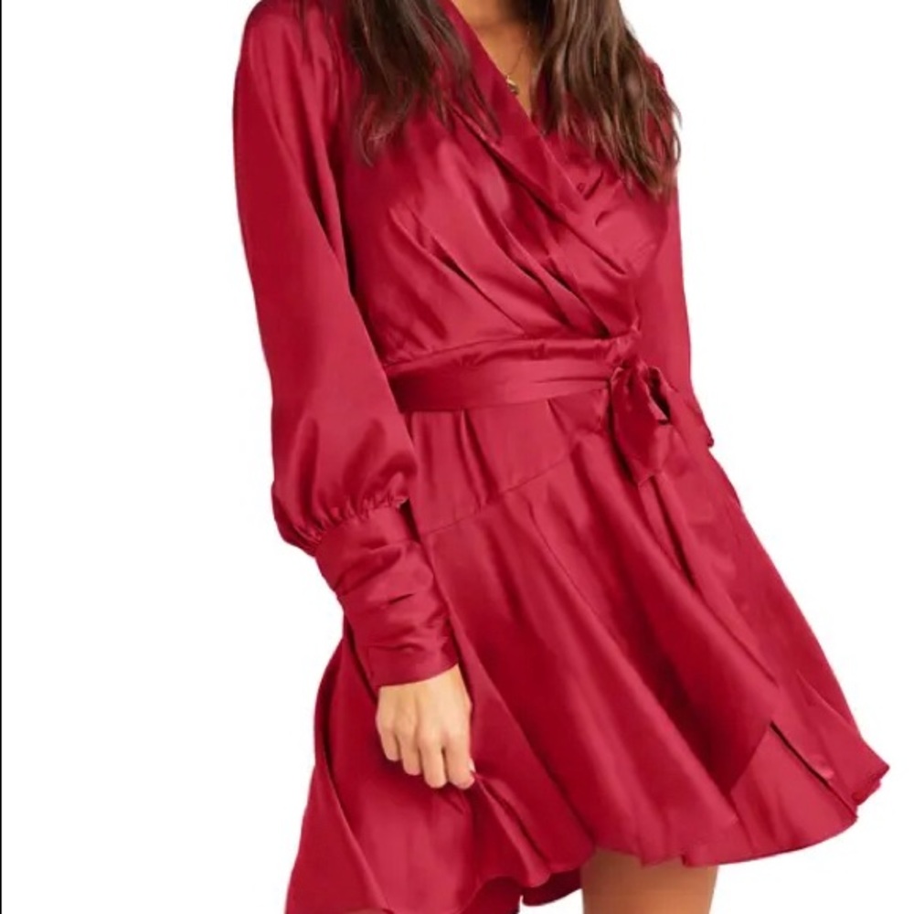 Zimmerman Look Alike Berry Dress from Vici